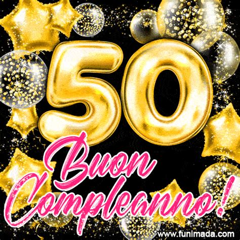 buon compleanno 50 anni donna gif|Gif animate Buon compleanno le piu belle qui!